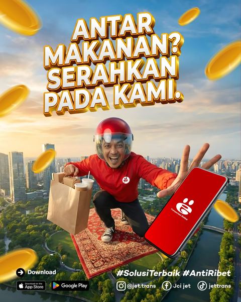 Antar makanan serahkan pada kami